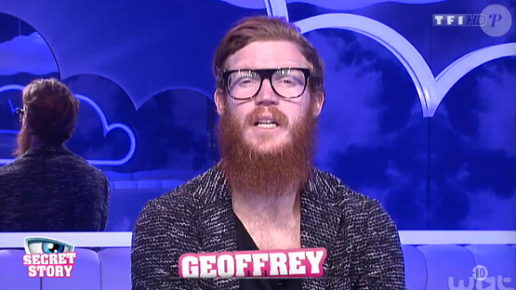 Geoffrey dans la quotidienne de Secret Story 8, sur TF1, le mardi 5 aout 2014