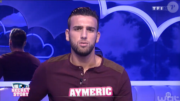 Aymeric dans la quotidienne de Secret Story 8, sur TF1, le mardi 5 aout 2014