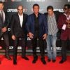 Kellan Lutz, Jason Statham, Sylvester Stallone, Antonio Banderas, Wesley Snipes - Avant-première du film "Expendables 3" à l'UGC Normandie à Paris, le 7 août 2014.