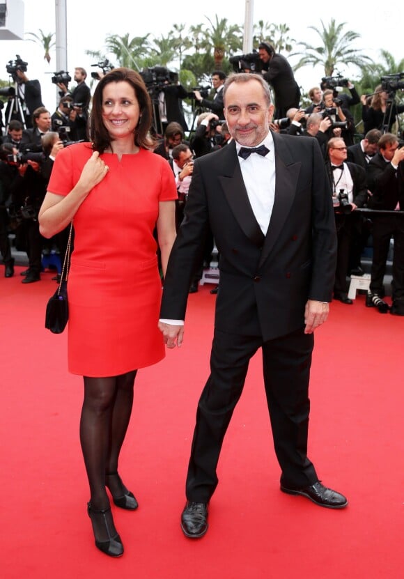 Antoine Dulery et sa femme Pascale Pouzadoux à Cannes le 16 mai 2013.