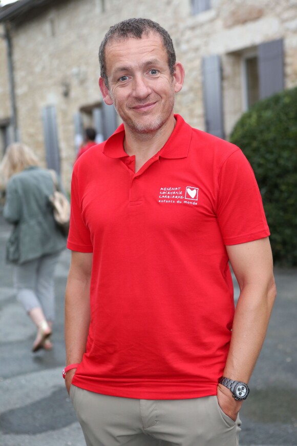 Exclusif - Dany Boon  sur le Tour de France lors de l'Etape du Coeur pour le compte de Mécénat Chirurgie Cardiaque à Bergerac le 25 juillet 2014.