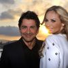 Adriana Karembeu et son mari Aram Ohanian - Adriana est l'invitée d'honneur de la soirée caritative pour soutenir les associations RMC/BFM et Rayon de Soleil de Cannes, à l'occasion des 10 ans de la Plage Z du Grand Hyatt Hotel Martinez à Cannes le 27 juin 2014.