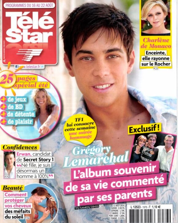 Magazine Télé Star du 16 au 22 août 2014.