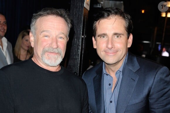 Robin Williams et Steve Carell à New York le 2 octobre 2010