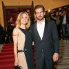 Michelle Hunziker et son fiancé Tomaso Trussardi - Cérémonie de remise des prix des "Vienna Awards for Fashion & Lifestyle" à Vienne. Le 24 avril 2014 