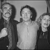 Sean Connery, Jean-Pierre Cassel et Lauren Bacan au théâtre de la Michaudière à Paris en 1975