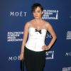 Rose McGowan lors du dîner pour la presse étrangère "The Hollywood Foreign Press Associations Grants Banquet" organisé au The Beverly Hilton Hotel à Beverly Hills, le 14 août 2014. La star a dévoilé sa nouvelle coiffure... râtée