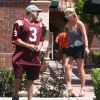 Britney Spears et son petit ami David Lucado vont déjeuner dans un restaurant de Thousand Oaks, le 13 août 2014.