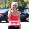 Britney Spears et son petit ami David Lucado vont déjeuner au restaurant à Agoura Hills, le 11 août 2014.
