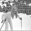 Sylvie Vartan au ski à Avoriaz (photo d'archive non datée)