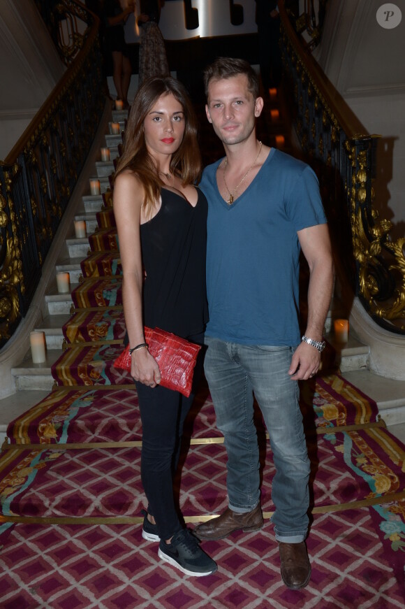 Nicolas Duvauchelle et sa compagne Laura Isaaz - Lancement de la nouvelle version du magazine "Lui" à Paris, le 3 septembre 2013.