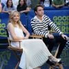 Chloe Grace Moretz et Jamie Blackley font la promotion de leur nouveau film "Si je reste" sur le plateau de l'émission TV "Good Morning America" à New York le 18 août 2014