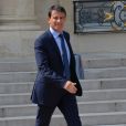 Manuel Valls - Paris, le 20 août 2014 - Sortie du conseil des Ministres au Palais de l'Elysée à Paris