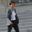 Najat Vallaud-Belkacem, ministre des Droits des femmes, de la Ville, de la Jeunesse et des Sports - Paris, le 20 août 2014 - Sortie du conseil des Ministres au Palais de l'Elysée à Paris.