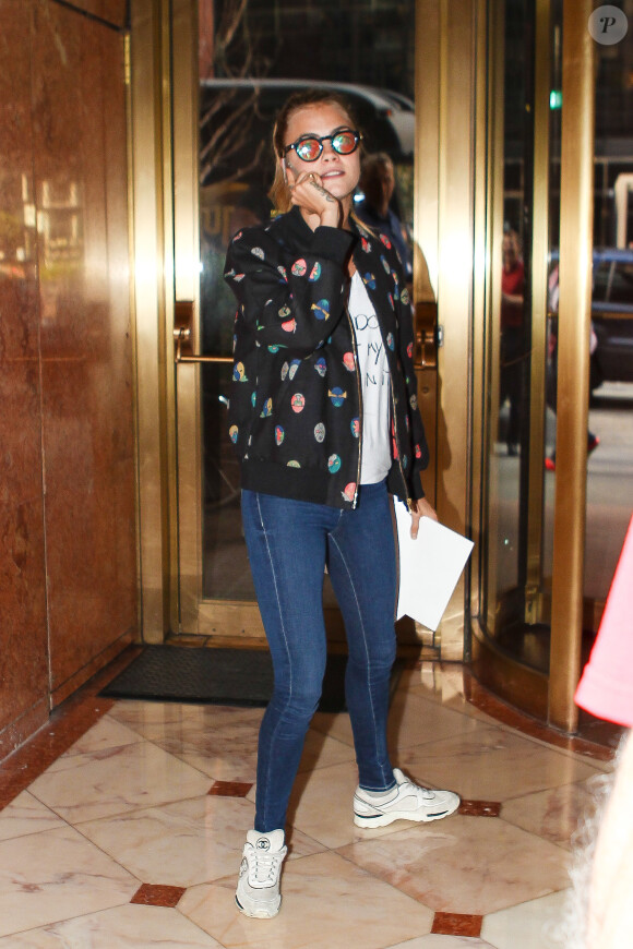 Cara Delevingne à New York, le 19 août 2014.