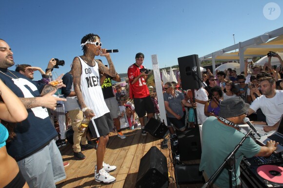 Wiz Khalifa à Saint-Tropez, le 12 juillet 2014.