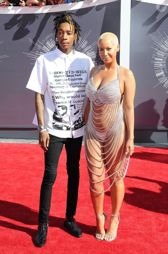 Wiz Khalifa et Amber Rose à la cérémonie des MTV Video Music Awards au Forum à Inglewood, Los Angeles, le 24 août 2014.