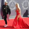 Chris Brown et Rita Ora arrivent au Forum pour assister aux MTV Video Music Awards 2014. Inglewood, Los Angeles, le 24 août 2014.