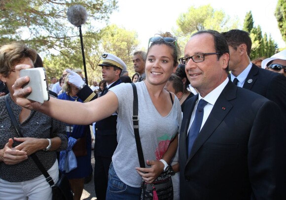 François Hollande à Toulon le 15 août 2014 