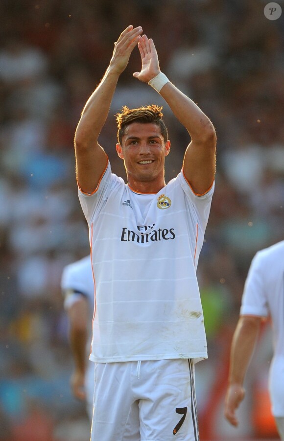 Cristiano Ronaldo lors du match amical de présaison entre le Real Madrid et Nournemouth au Goldsands Stadium de Bournemouth le 21 juillet 2013