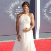 Kelly Rowland, enceinte, sur le tapis rouge des MTV VMA 2014 à Los Angeles, le 24 août 2014.
