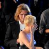 Miley Cyrus et son ami SDF Jesse Helt, lors des MTV Video Music Awards au Forum de Los Angeles, le 24 août 2014.
