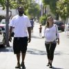 Baron Davis et Isabella Brewster dans les rues de West Hollywood, le 14 août 2014