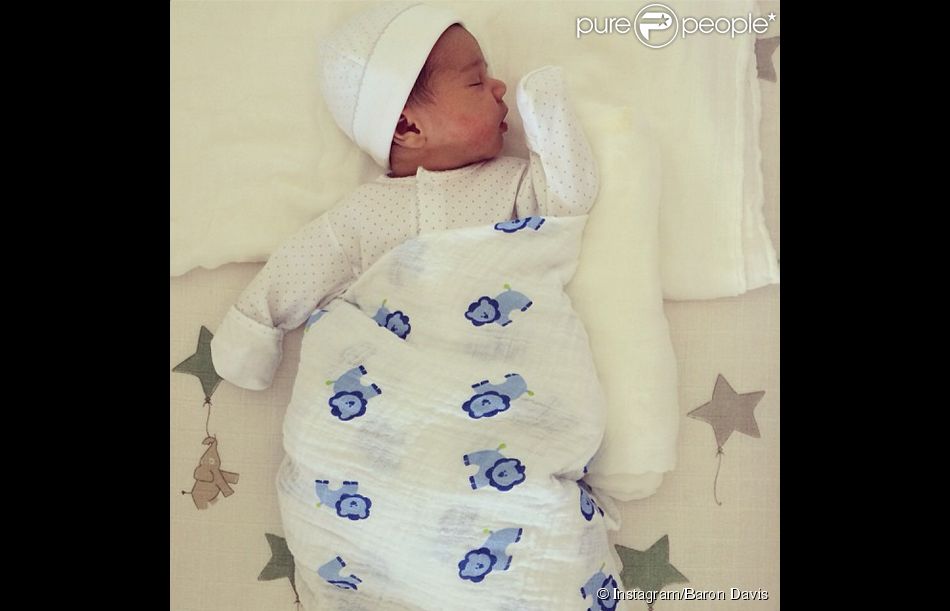 Baron Davis a présenté son fils en publiant un cliché de la petite merveille le 26 août 2014 sur son compte Instagram