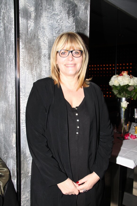 Exclusif - Caroline Diament durant le 34e anniversaire de Steevy Boulay dans le bar restaurant le "Who's" dans le Marais à Paris, le 19 février 2014