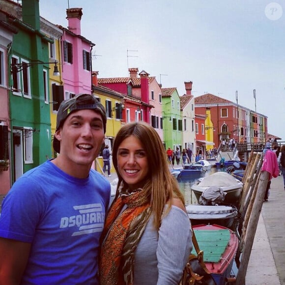 Aleix Espargaro et Laura Montero en lune de miel à Venise - août 2014 