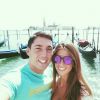 Aleix Espargaro et Laura Montero en lune de miel à Venise - août 2014 