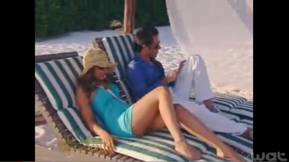 Gyselle et Eric dans L'Île de la Tentation saison 5, en 2006 sur TF1.