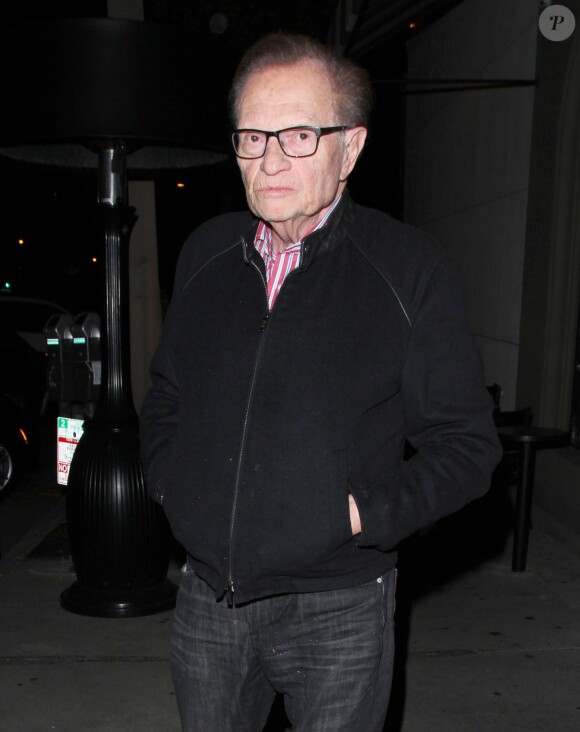 Larry King est allé dîner au restaurant Craig à West Hollywood. Le 27 avril 2014