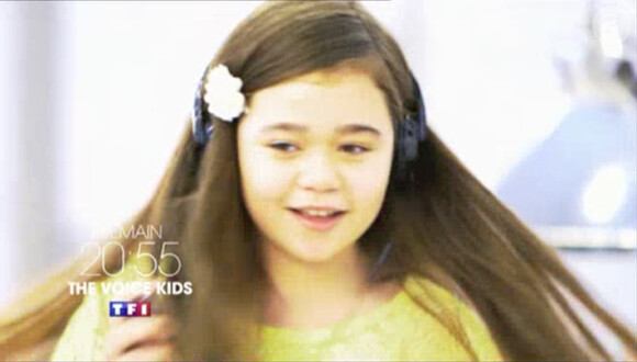 La jeune Frankee dans The Voice Kids (épisode 2), le samedi 30 août 2014.