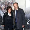 Jean François Copé et sa femme Nadia lors de l'avant-première du film "24 jours" au cinéma Publicis à Paris le 29 avril 2014