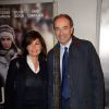 Nadia Copé et son mari Jean-François lors de la première du film '24 Jours' au Cinéma Publicis à Paris, le 29 avril 2014