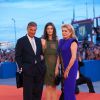Benoit Jacquot, Chiara Mastroianni , Catherine Deneuve - Première du film "3 Coeurs" lors du 71e festival international du film de Venise, le 30 août 2014.