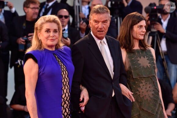 Benoit Jacquot, Chiara Mastroianni , Catherine Deneuve - Première du film "3 Coeurs" lors du 71e festival international du film de Venise, le 30 août 2014.