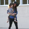 Exclusif - Noah et sa maman - Megan Fox, son mari Brian Austin Green et leurs fils Noah et Bodhi vont dîner au restaurant à Los Angeles, le 19 août 2014.