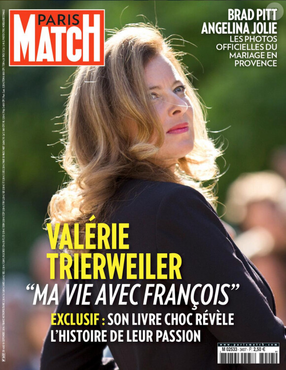 Valérie Trierweiler en couverture de Paris Match, un numéro exceptionnel en kiosques le 3 septembre 2014.