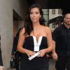 Kim Kardashian quitte les studios de BBC Radio 1 à Londres. Le 3 septembre 2014.