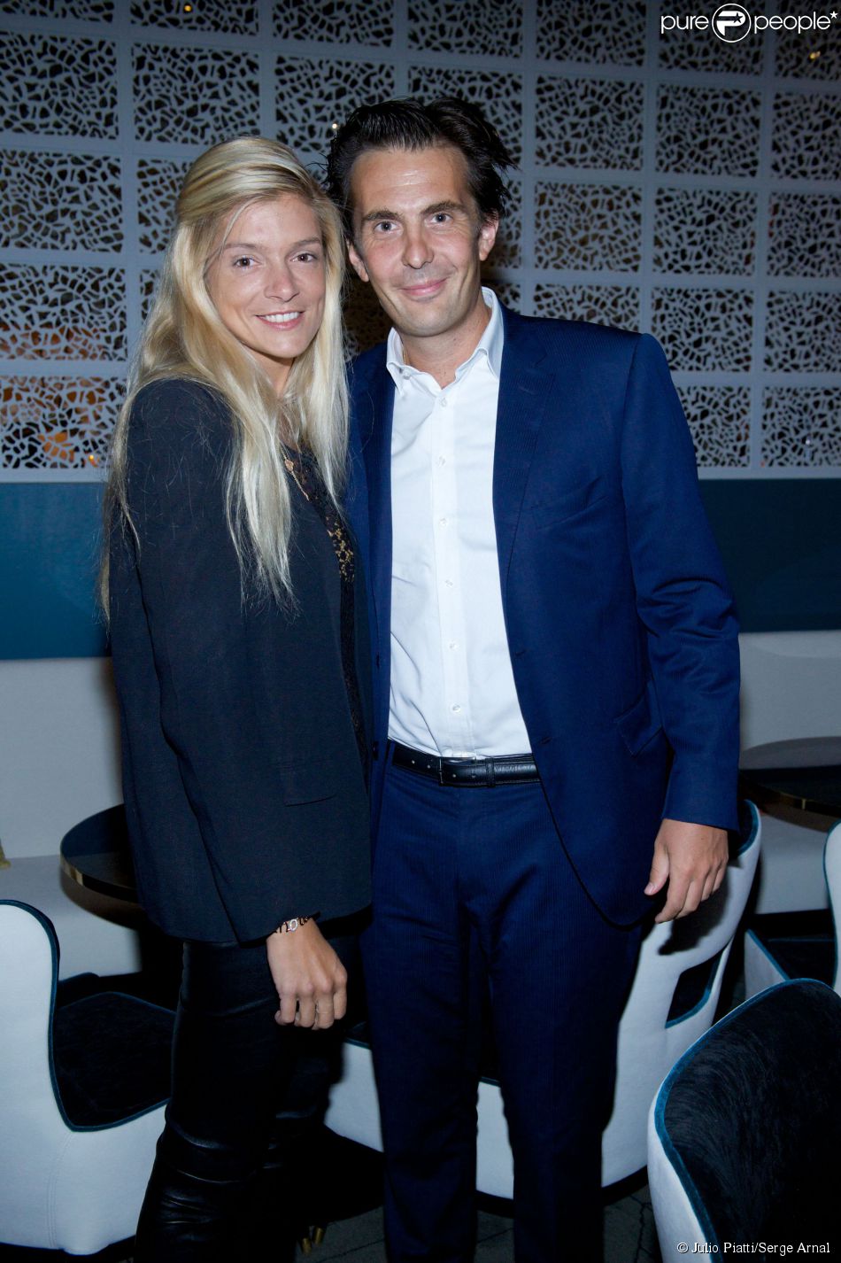 Yannick Bolloré et sa femme Chloé lors de la soirée d ...