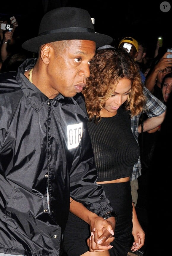 Jay-Z et Beyoncé Knowles lors du festival Made in America, le 31 août 2014.