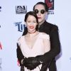Marilyn Manson, Lindsay Usich à la soirée de lancement de la 7e saison de Sons Of Anarchy au TCL Chinese Theatre à Hollywood, Los Angeles, le 6 septembre 2014