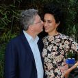 Farida Khelfa et son époux Henri Seydoux à la présentation du documentaire sur Christian Louboutin au cinéma La Pagode à Paris, le 9 septembre 2014. Le film sera diffusé sur Arte le 27 septembre à 22h30.