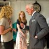 Le prince Charles lors d'une rencontre avec de jeunes entrepreneurs soutenus par le Prince's Trust, le 9 septembre 2014 dans l'est de Londres. Un meeting au cours duquel il a confié espérer que Kate Middleton soit enceinte d'une petite fille.