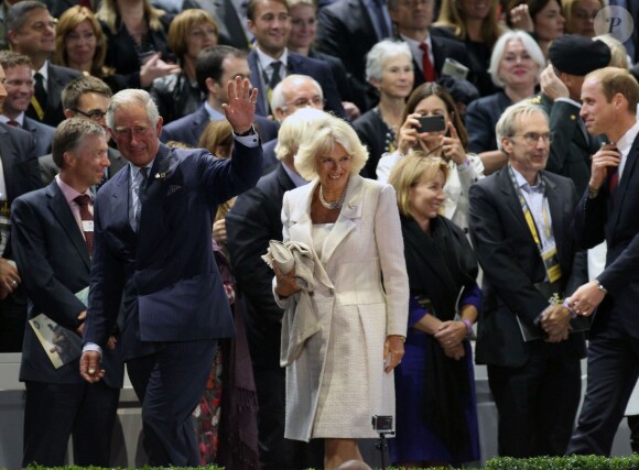 Le prince Charles et son épouse Camilla Parker Bowles à la cérémonie d'ouverture des Invictus Games à Londres le 10 septembre 2014. 