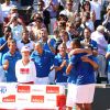 Arnaud Clément à Paris le 12 Septembre 2014 après la demi-finale de la Coupe Davis entre Jo-Wilfried Tsonga et Lukas Rosol à Roland-Garros.