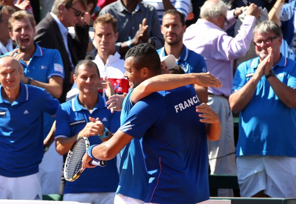 Arnaud Clément à Paris le 12 Septembre 2014 après la demi-finale de la Coupe Davis entre Jo-Wilfried Tsonga et Lukas Rosol à Roland-Garros.