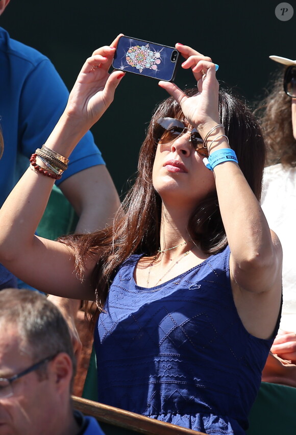 Nolwenn Leroy à Paris le 12 Septembre 2014 lors de la demi-finale de la Coupe Davis entre Jo-Wilfried Tsonga et Lukas Rosol à Roland-Garros.